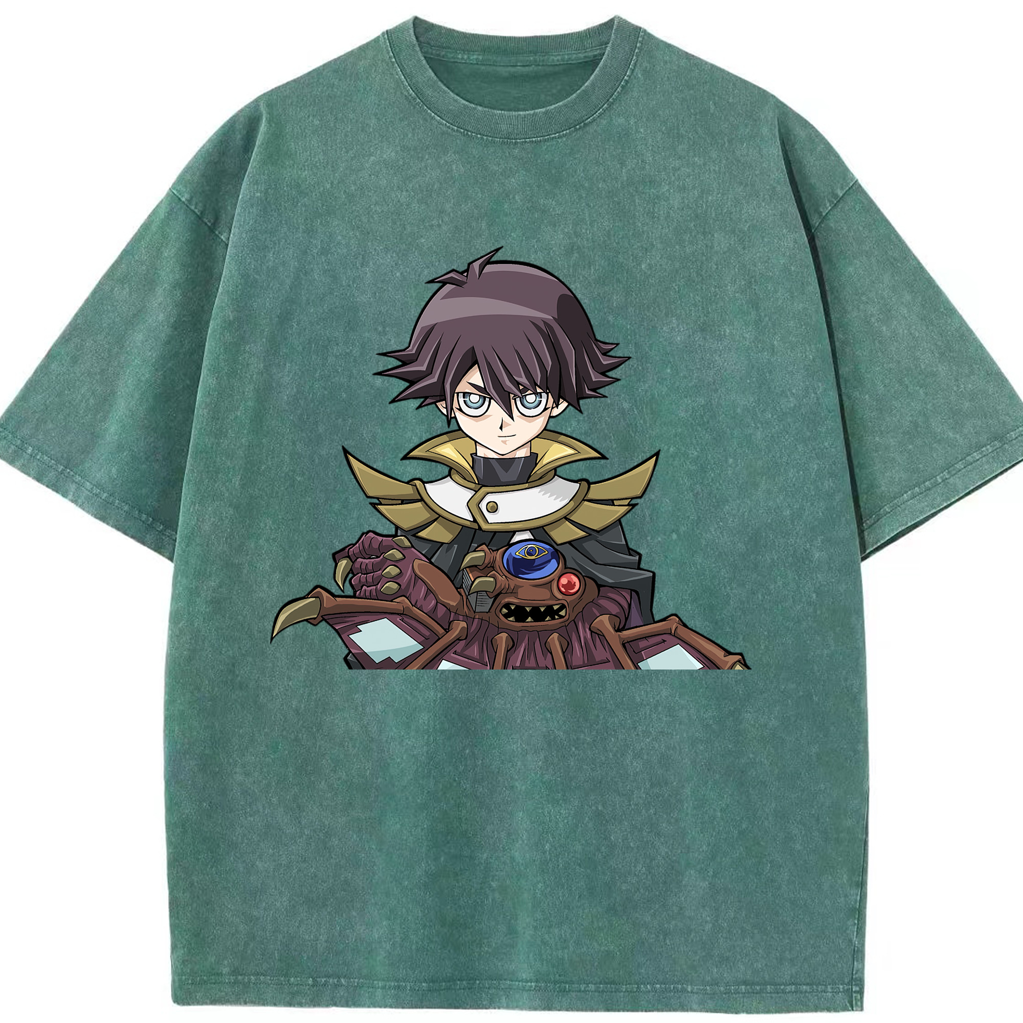 （画像用） 遊☆戯☆王 Yu-Gi-Oh! 綿100% ヴィンテージ風 半袖Tシャツ（フロントプリント）